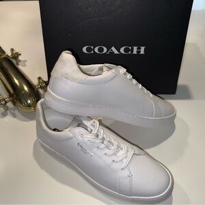 NEW w/Box Coach Men's Optic White Low Leather Sneakers SZ 13 D
